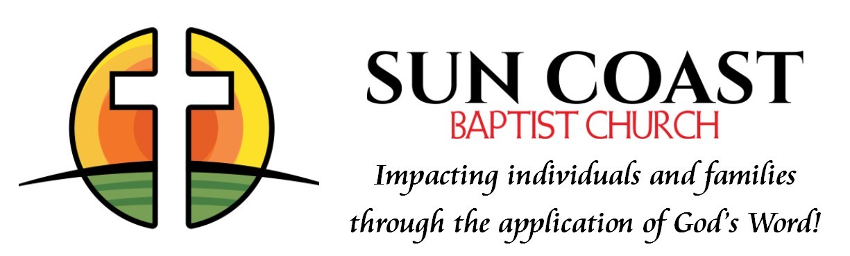 Sun Coast Baptist Church banner