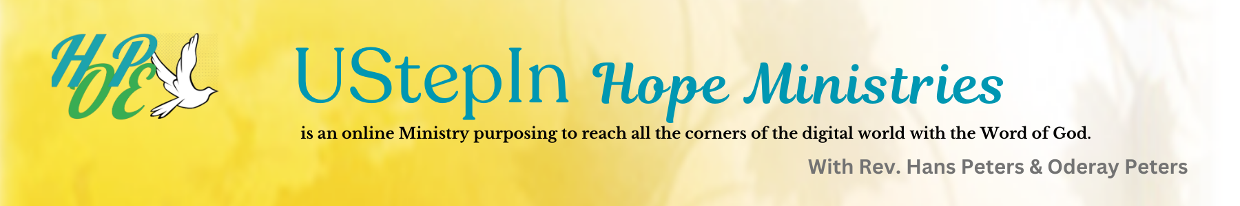 UStepIn Hope Ministries banner
