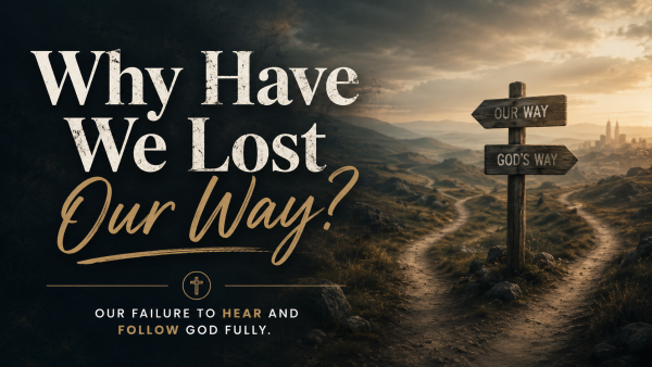 Why We Have Lost Our Way