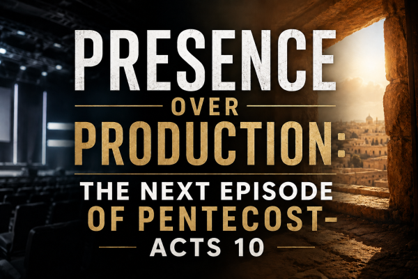 Presence Over Production: The Next Episode of Pentecost