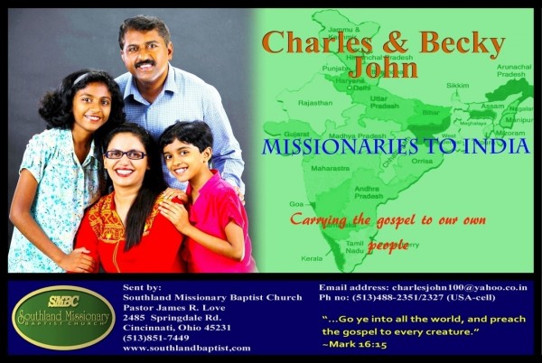 Missionaries to India Charles & Becky John