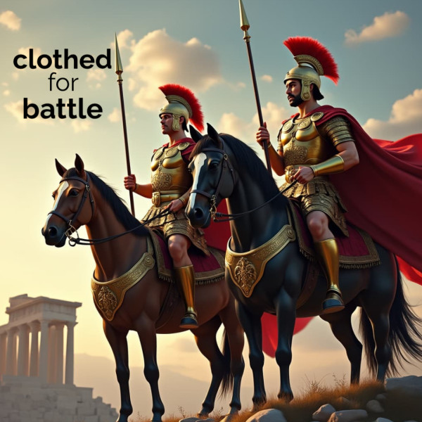 CLOTHED FOR BATTLE