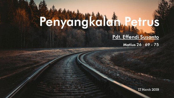Penyangkalan Petrus Pdt Effendi Susanto