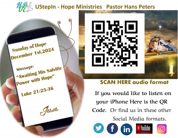 Awaiting His Salvific power with Hope! - Luke 21:25-36
