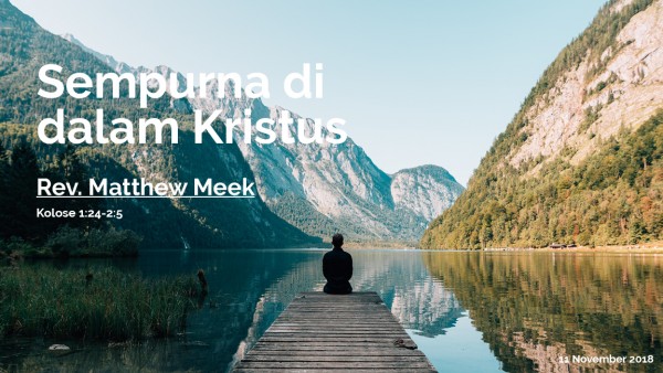 Sempurna di dalam kristus