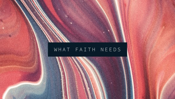 What Faith Needs