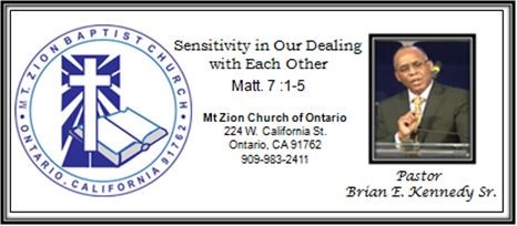 Sensitivity in Our Dealing with Each Other