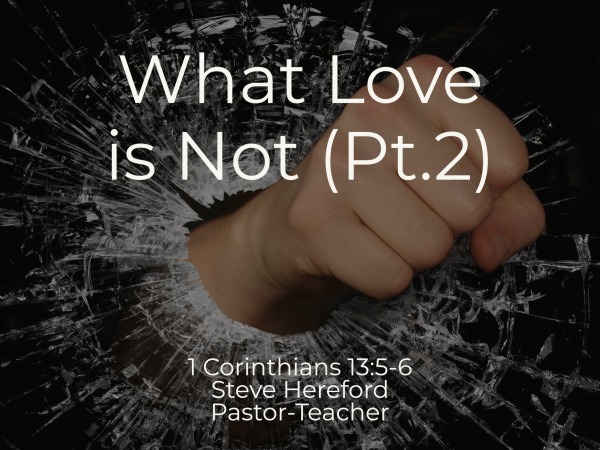 What Love Is Not (Pt 2)