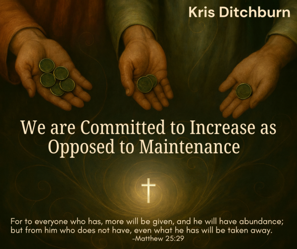 We are Committed to Increase as Opposed to Maintenance
