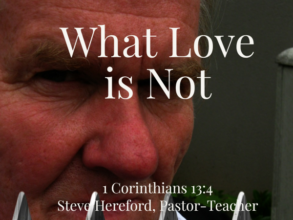 What Love is Not (Pt 1)