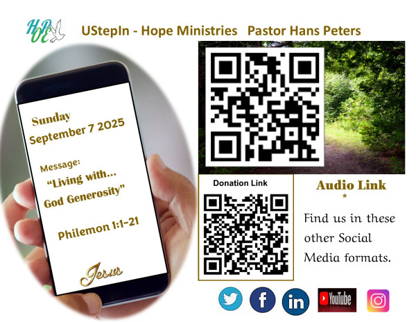 Living With God's Generosity - Philemon 1:1-21