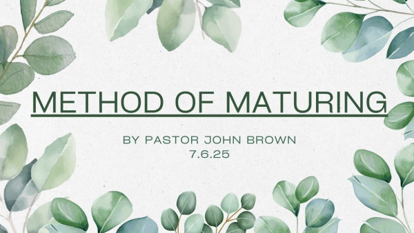 Method of Maturing