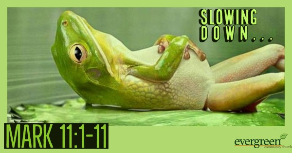 Mark 11:1-11 - Slowing Down