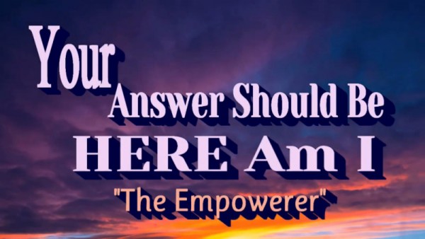 Your Answer Should Be Here Am I