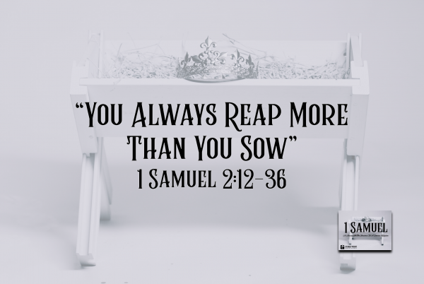 Shadow Kingdom- "You Always Reap More Than You Sow" 1 Sam. 2:12-36