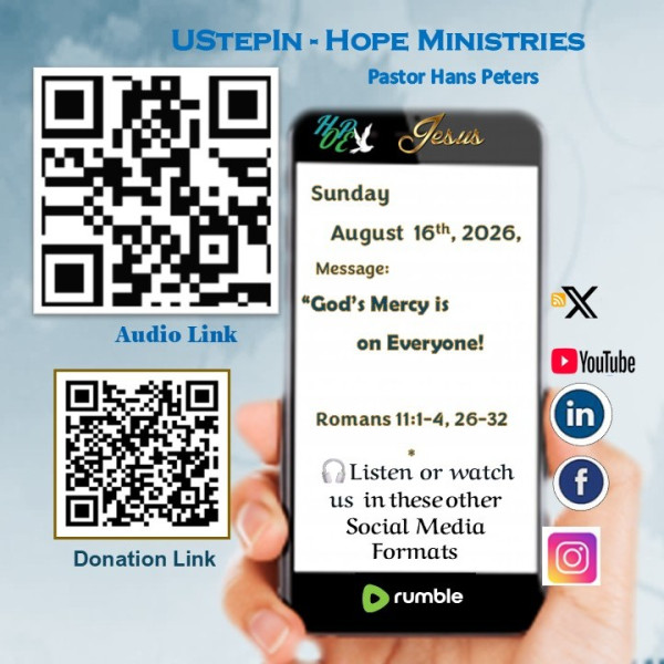 Gods Mercy is on everyone - Romans 11:1-4, 26-32