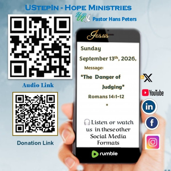 The danger of judging - Romans 14:1-12