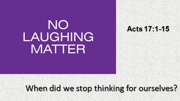 No Laughing Matter