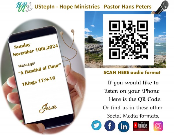 A handful of flour - 1 Kings 17:8-16