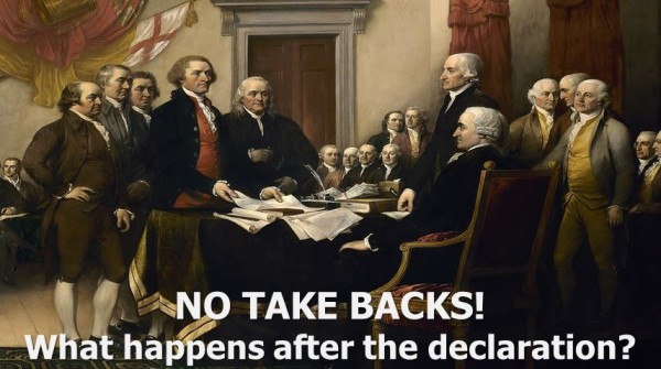No Take Backs! What happens after the declaration?