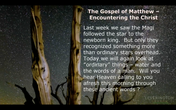 Matthew Chapter 3: "Have You Been Washed in the Water?" - Sermon Podcast