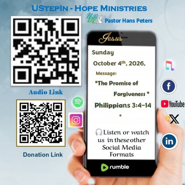 The promise of God's forgiveness - Philippians 3:4 -14